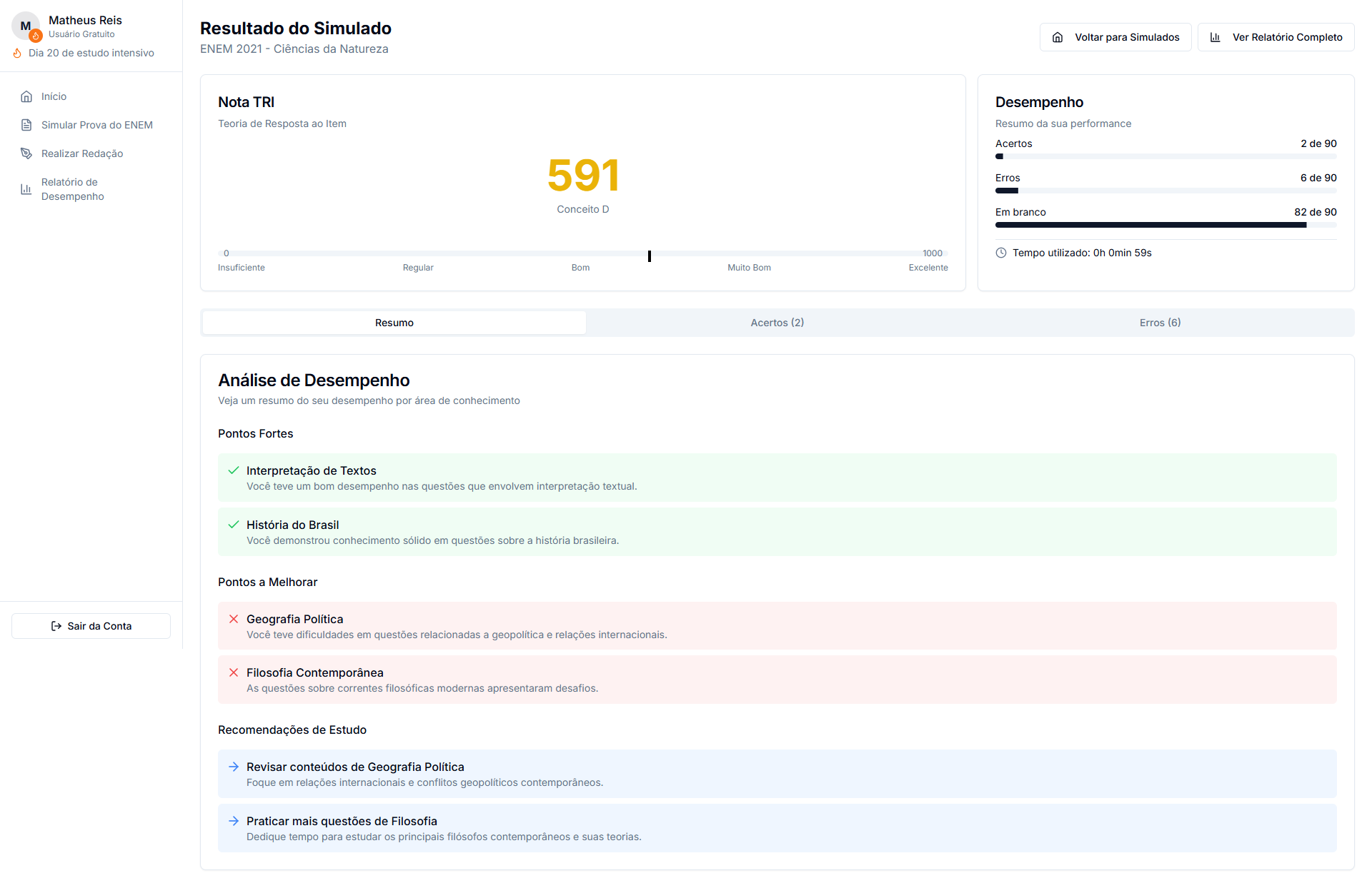 ReviseAi ENEM Study Planner - Additional Image 2