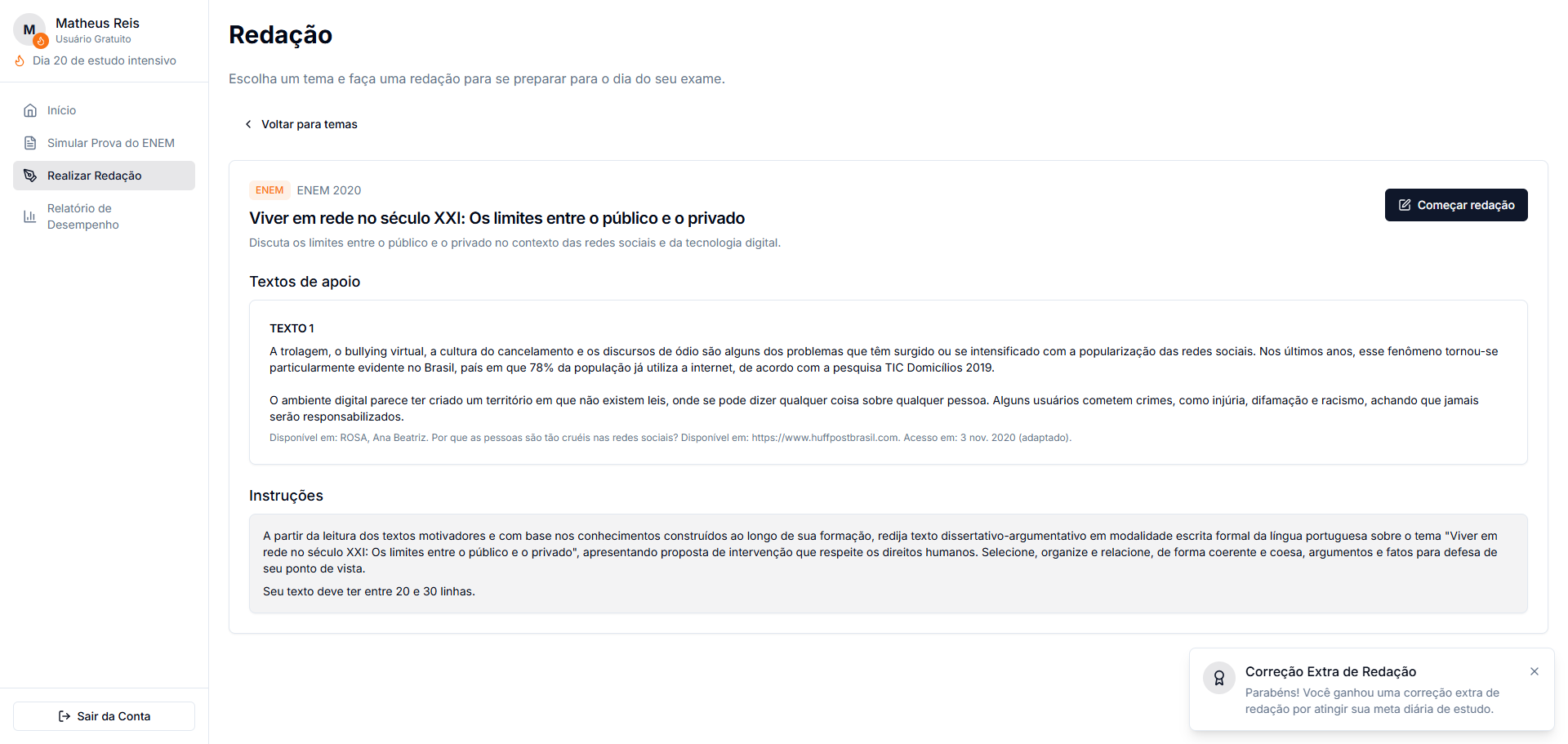 ReviseAi ENEM Study Planner - Additional Image 3
